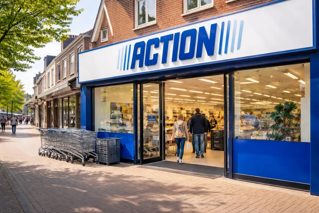 Buitenkant van een Action winkel in Nederland